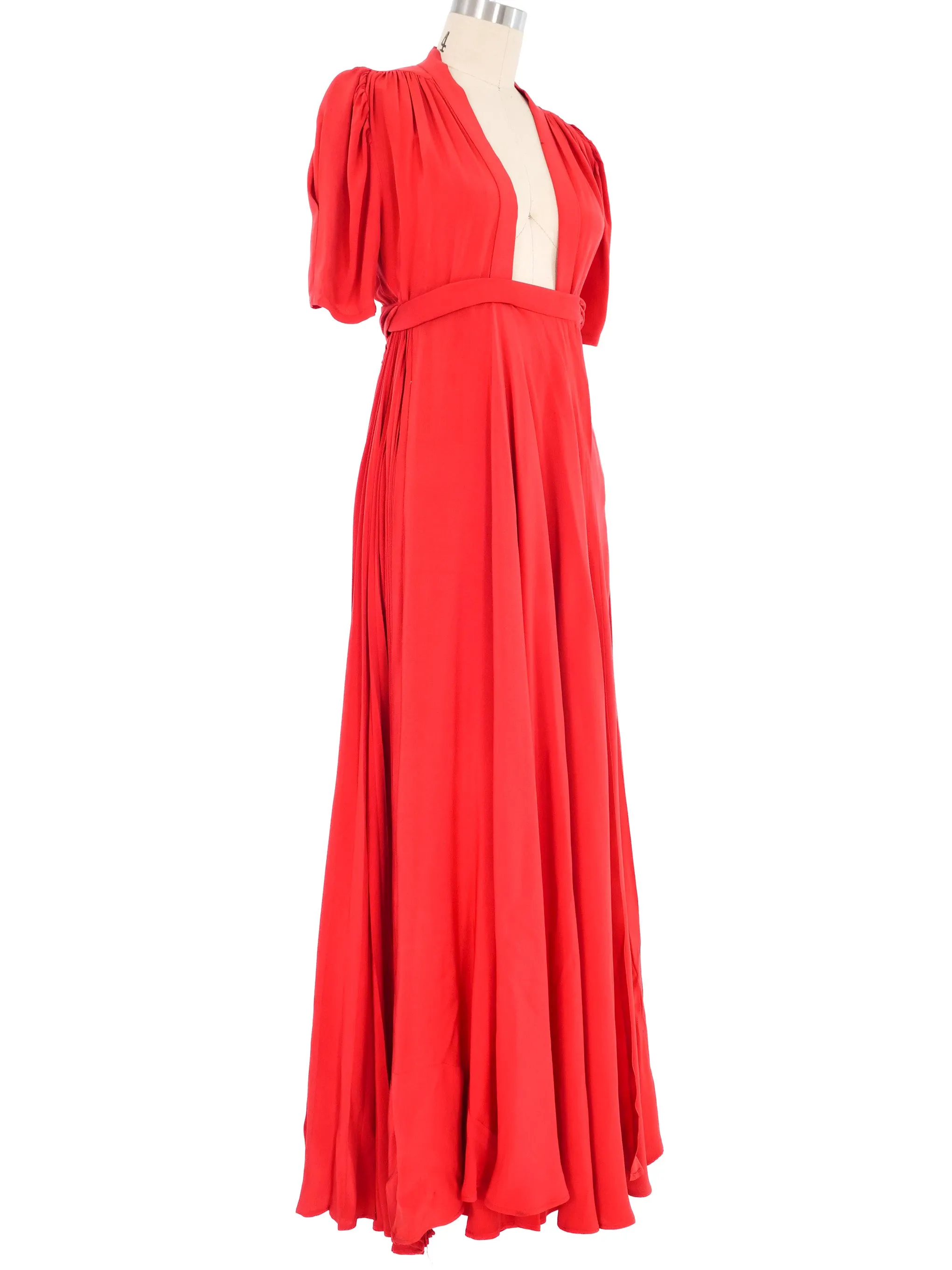 1970s Quorum Ossie Clark Bridget Wrap Dress