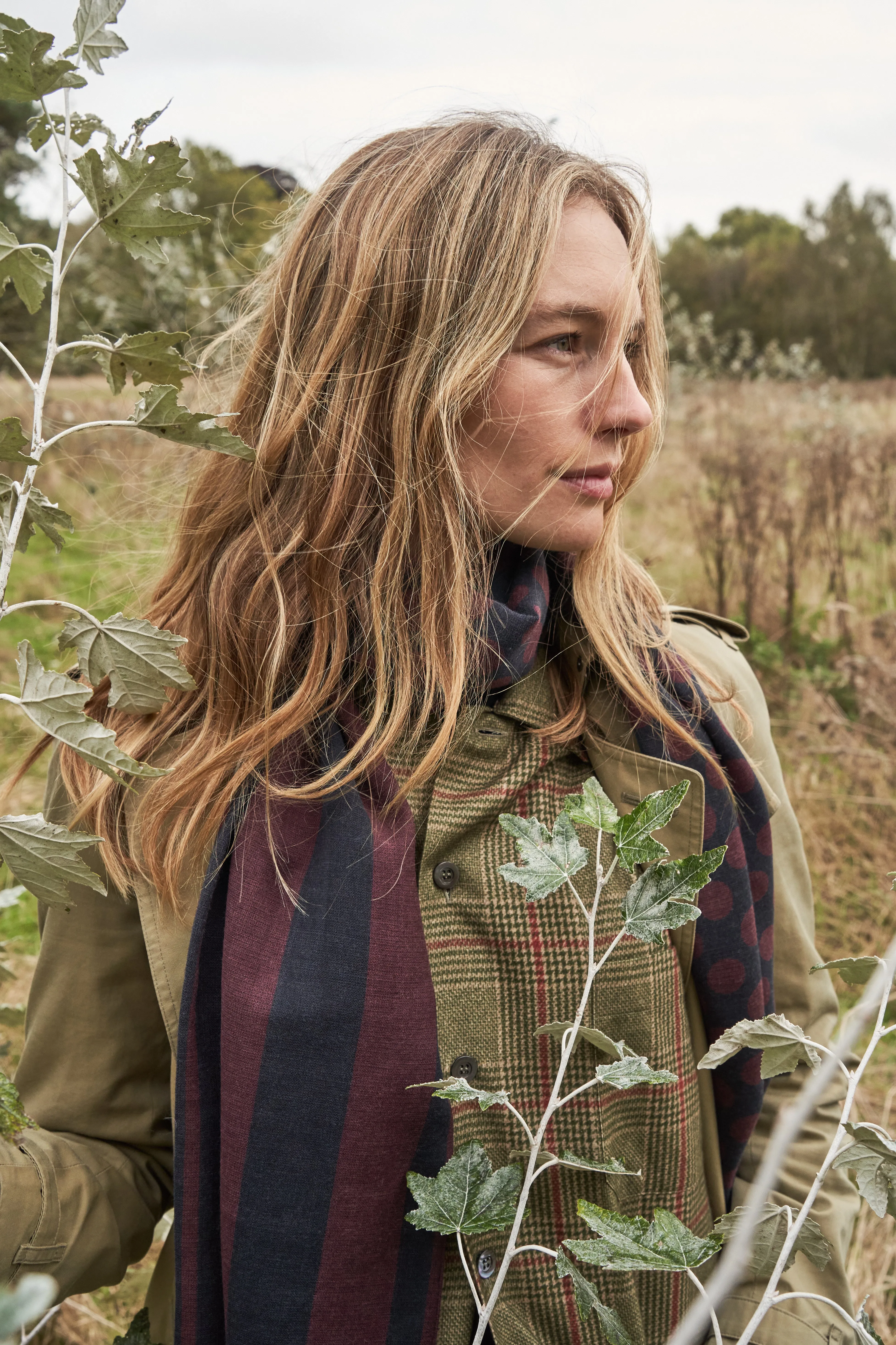 Recycled Flannel British Green Check Shirt Jacket