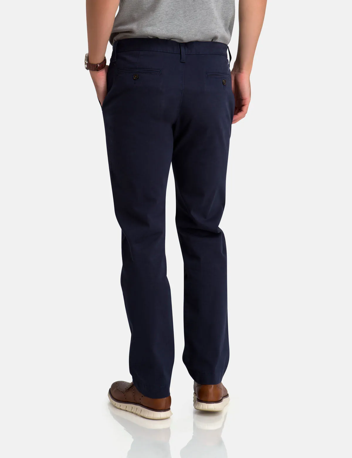 SLIM STRAIGHT CHINO PANTS