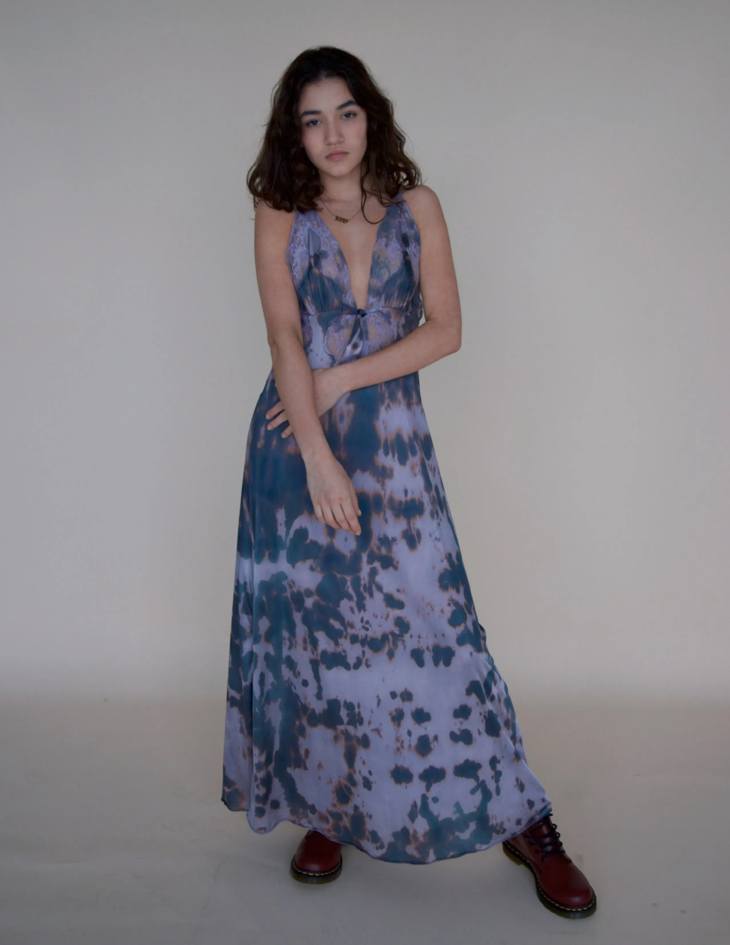 TIE DYE SLIP MAXI DRESS